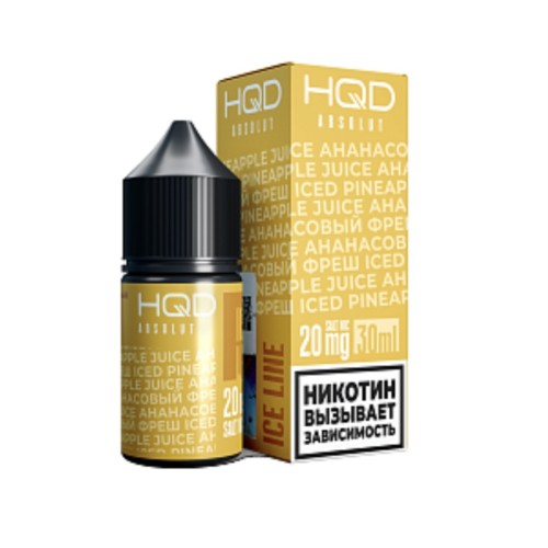 Жидкость HQD ABSOLUT ICE LINE Iced pineapple juice / Ананасовый фреш